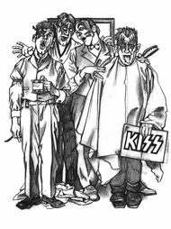 Kiss caricature